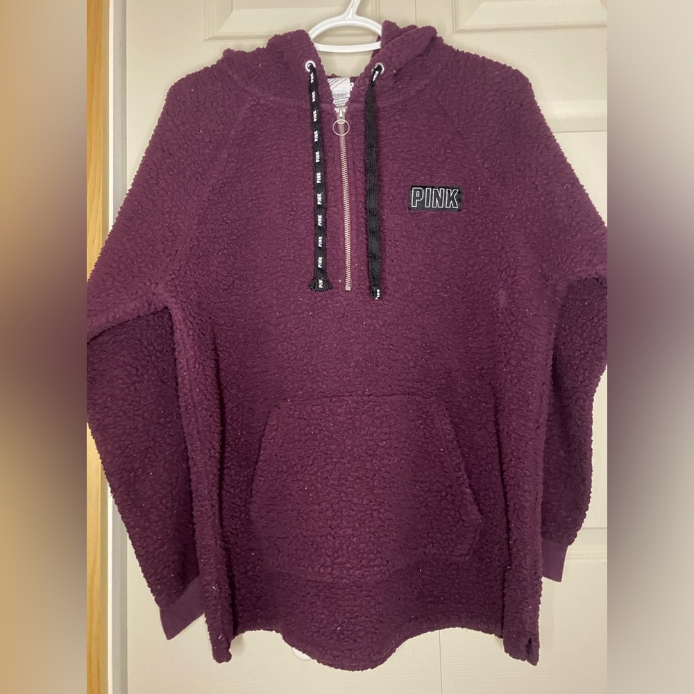 2/$25 Victoria’s Secret PINK Sherpa Hoodie Sweater